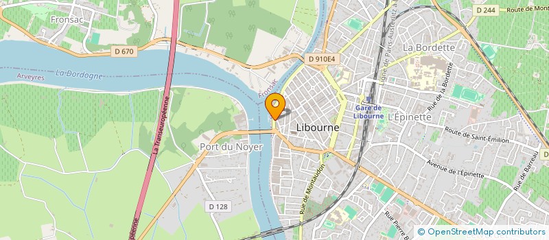 localisation de l'entreprise MONSIEUR CUSSAC TRABUT à LIBOURNE