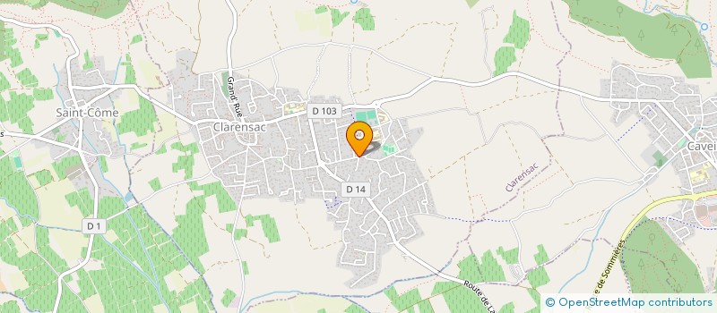 localisation de l'entreprise MONSIEUR CYLIAN VALAT  CLARENSAC