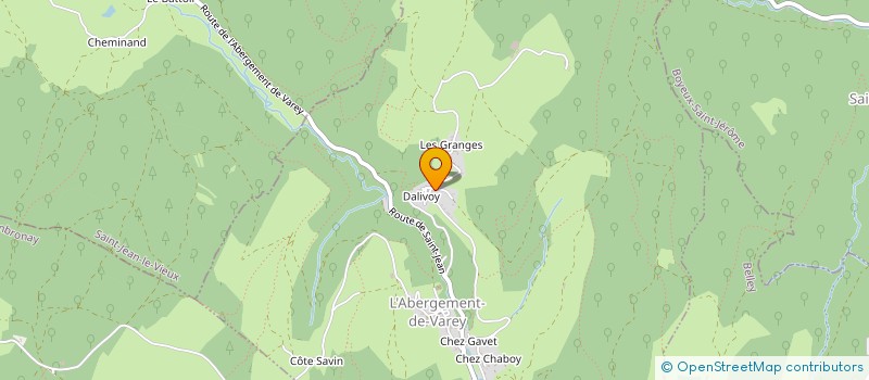 localisation de l'entreprise MONSIEUR CYPRIEN BERNELIN  L'ABERGEMENT-DE-VAREY