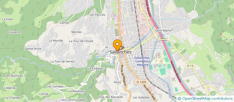 localisation de l'entreprise MONSIEUR CYPRIEN BOTTOLLIER à SALLANCHES