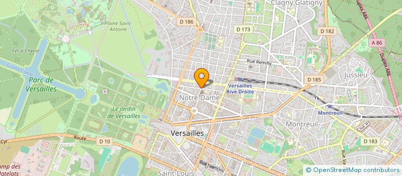 localisation de l'entreprise MONSIEUR CYPRIEN CHAPERON à VERSAILLES