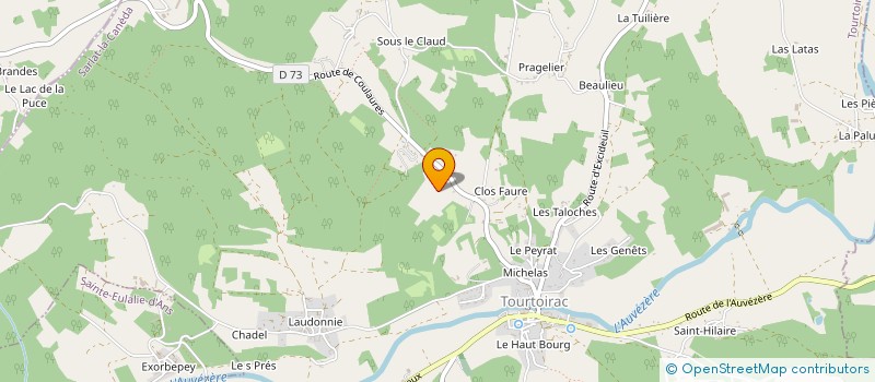 localisation de l'entreprise MONSIEUR CYPRIEN CHERET  TOURTOIRAC