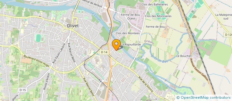 localisation de l'entreprise MONSIEUR CYPRIEN CHEVALIER  OLIVET