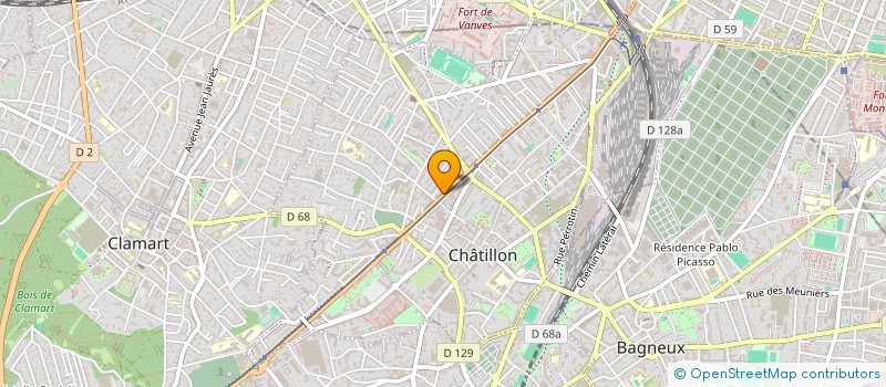 localisation de l'entreprise MONSIEUR CYPRIEN DE FRAMOND  CHATILLON