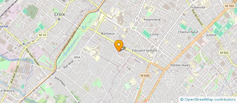 localisation de l'entreprise MONSIEUR CYPRIEN DE SAUVAN D'ARAMON  ROUBAIX