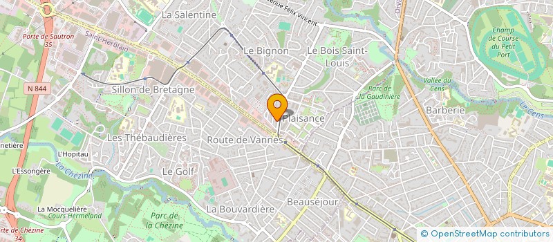 localisation de l'entreprise MONSIEUR CYPRIEN DELARUE à ORVAULT