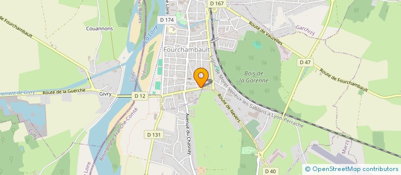 localisation de l'entreprise MONSIEUR CYPRIEN DIERCKX  FOURCHAMBAULT