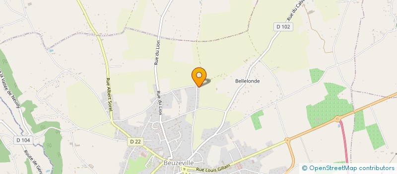 localisation de l'entreprise MONSIEUR CYPRIEN EUDELINE  BEUZEVILLE