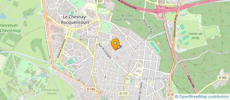 localisation de l'entreprise MONSIEUR CYPRIEN GRAVIER à LE CHESNAY-ROCQUENCOURT