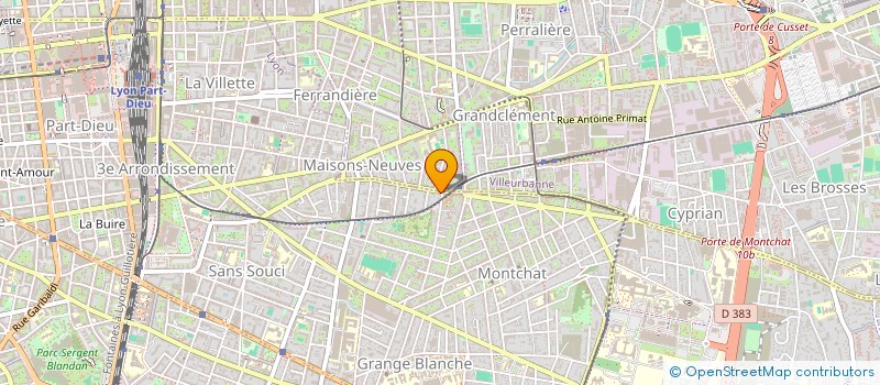 localisation de l'entreprise MONSIEUR CYPRIEN KANA  LYON