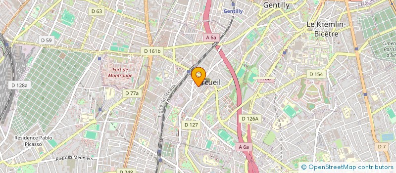 localisation de l'entreprise MONSIEUR CYPRIEN LANEELLE à ARCUEIL