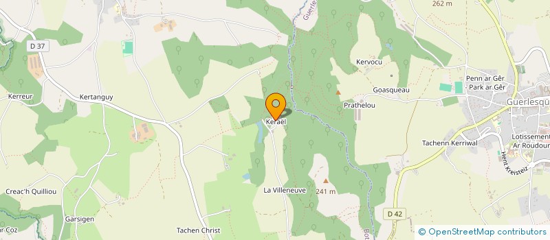 localisation de l'entreprise MONSIEUR CYPRIEN LE ROUGE DE GUERDAVID  BOTSORHEL