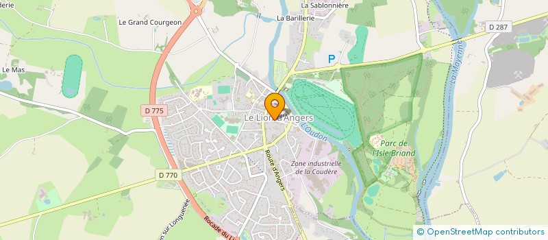 localisation de l'entreprise MONSIEUR CYPRIEN METAYER à LE LION D'ANGERS