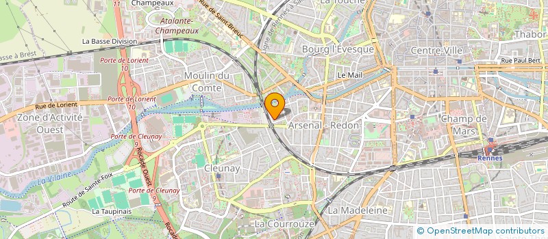 localisation de l'entreprise MONSIEUR CYPRIEN MOILA EWASA à RENNES