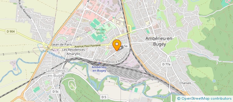 localisation de l'entreprise MONSIEUR CYPRIEN MONCOZET  AMBERIEU-EN-BUGEY