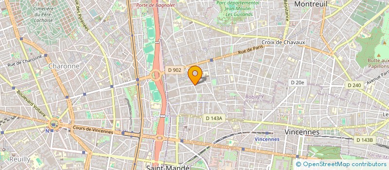 localisation de l'entreprise MONSIEUR CYPRIEN MOREAU à MONTREUIL
