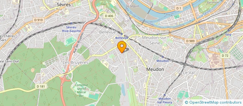 localisation de l'entreprise MONSIEUR CYPRIEN OLIVIER  MEUDON