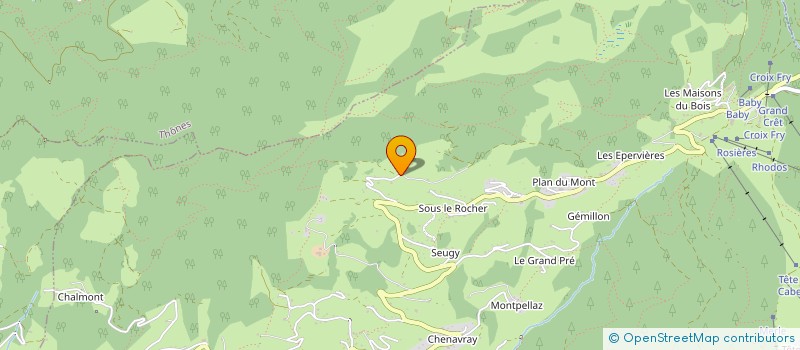 localisation de l'entreprise MONSIEUR CYPRIEN PACCARD  MANIGOD