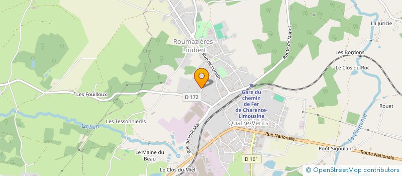 localisation de l'entreprise MONSIEUR CYPRIEN PASCAUD à TERRES-DE-HAUTE-CHARENTE