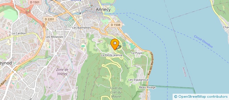 localisation de l'entreprise MONSIEUR CYPRIEN PEROCHEAU  ANNECY