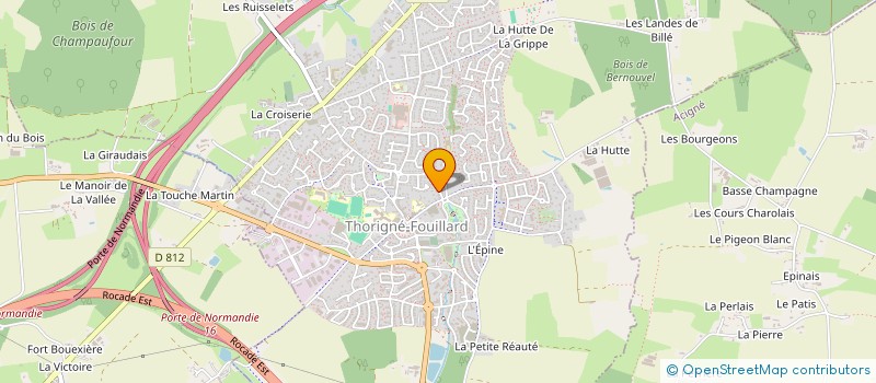 localisation de l'entreprise MONSIEUR CYPRIEN TREHEL  THORIGNE-FOUILLARD