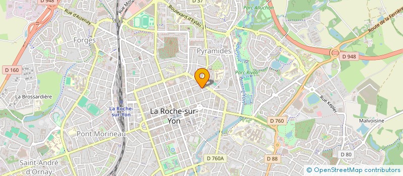 localisation de l'entreprise MONSIEUR CYPRIEN VAUTHIER à LA ROCHE-SUR-YON