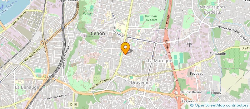 localisation de l'entreprise MONSIEUR CYRIAC KODILA  CENON