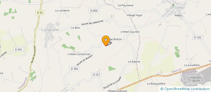 localisation de l'entreprise MONSIEUR CYRIAC SAVEY  CAMPROND