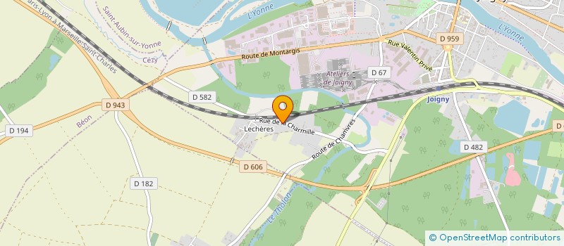 localisation de l'entreprise MONSIEUR CYRIAQUE BARRAT  JOIGNY