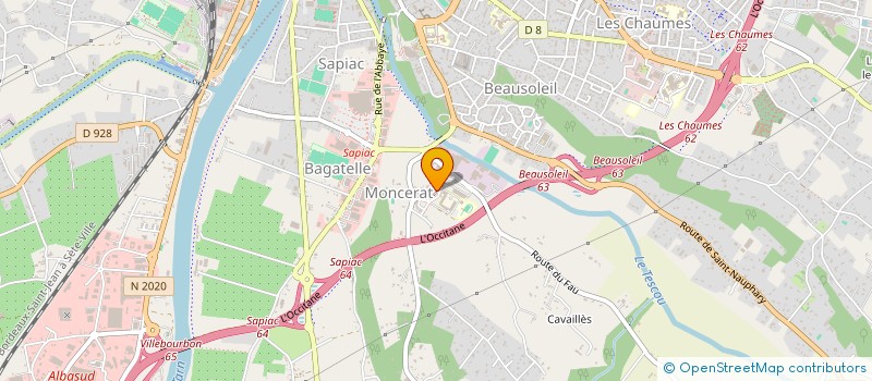 localisation de l'entreprise MONSIEUR CYRIAQUE DUFEU  MONTAUBAN