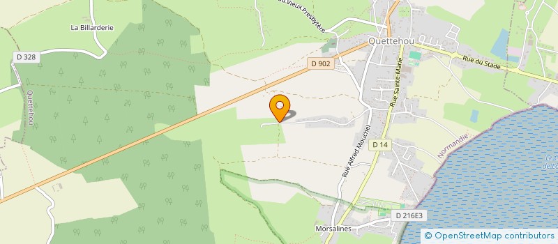 localisation de l'entreprise MONSIEUR CYRIAQUE FOSSEY  QUETTEHOU