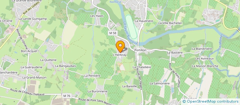 localisation de l'entreprise MONSIEUR CYRIAQUE GINISTY  VERTOU