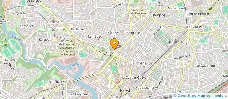 localisation de l'entreprise MONSIEUR CYRIAQUE LOUARN  BREST