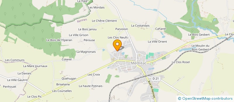 localisation de l'entreprise MONSIEUR CYRIAQUE MASSARD  MEDREAC