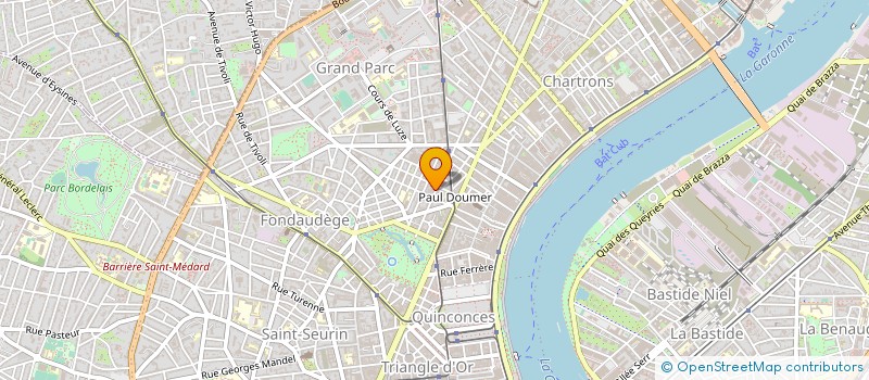 localisation de l'entreprise MONSIEUR CYRIAQUE OLOMO  BORDEAUX