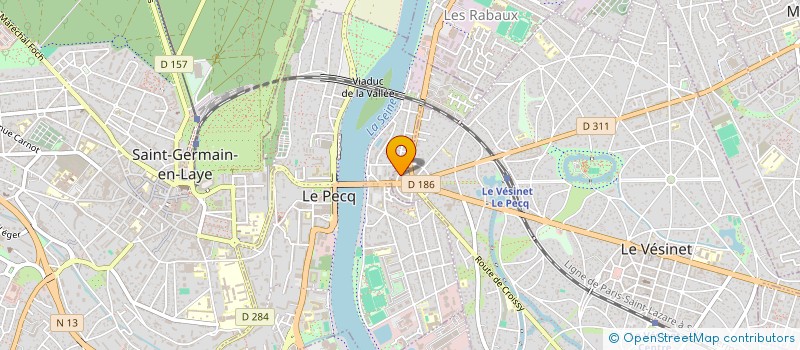 localisation de l'entreprise MONSIEUR CYRIAQUE PEINDZI MBADI  LE VESINET