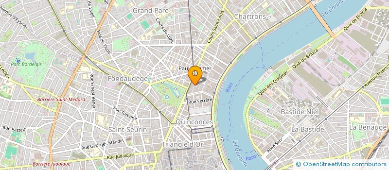 localisation de l'entreprise MONSIEUR CYRIAQUE PITAULT  BORDEAUX