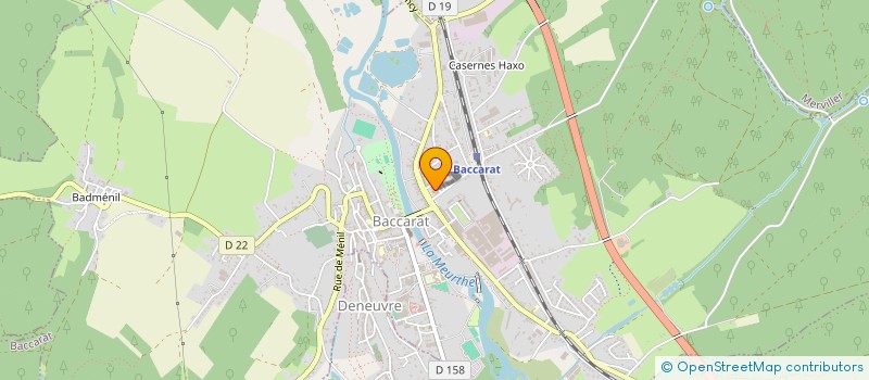 localisation de l'entreprise MONSIEUR CYRIEL CAMUS  BACCARAT