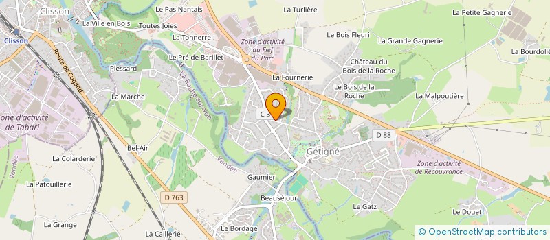 localisation de l'entreprise MONSIEUR CYRIL ALLAIN  GETIGNE