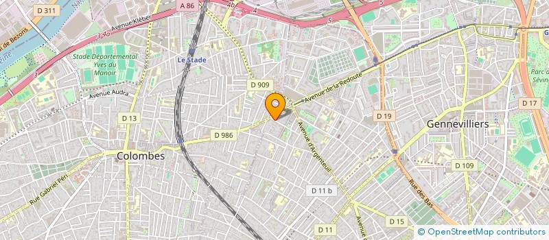 localisation de l'entreprise MONSIEUR CYRIL-AMBROISE SERGIUS à BOIS-COLOMBES