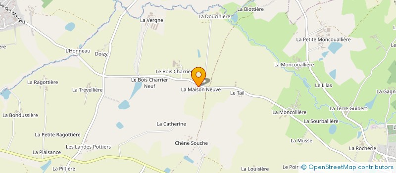 localisation de l'entreprise MONSIEUR CYRIL AUBRON  BEAUPREAU-EN-MAUGES