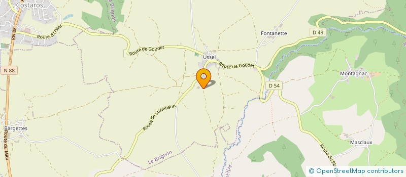 localisation de l'entreprise MONSIEUR CYRIL AUDEMARD  LE BRIGNON