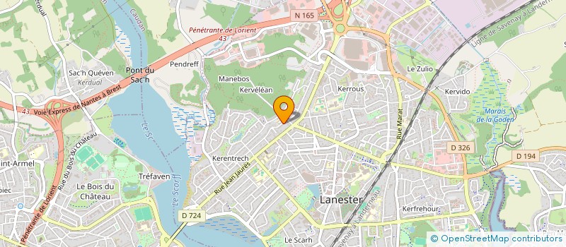 localisation de l'entreprise MONSIEUR CYRIL AUGE  LANESTER