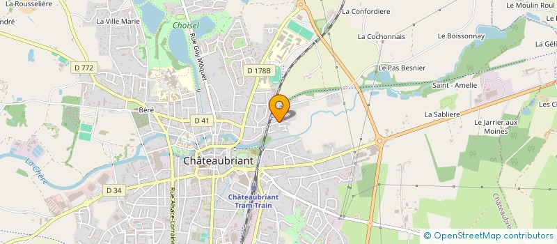 localisation de l'entreprise MONSIEUR CYRIL AUJARD  CHATEAUBRIANT