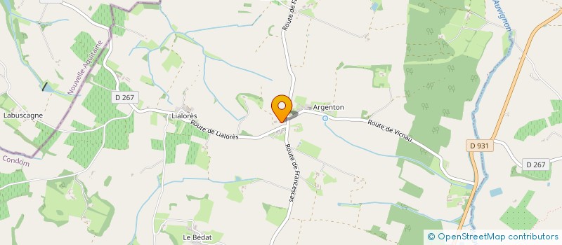 localisation de l'entreprise MONSIEUR CYRIL AULAGNIER  SAINT-ORENS-POUY-PETIT