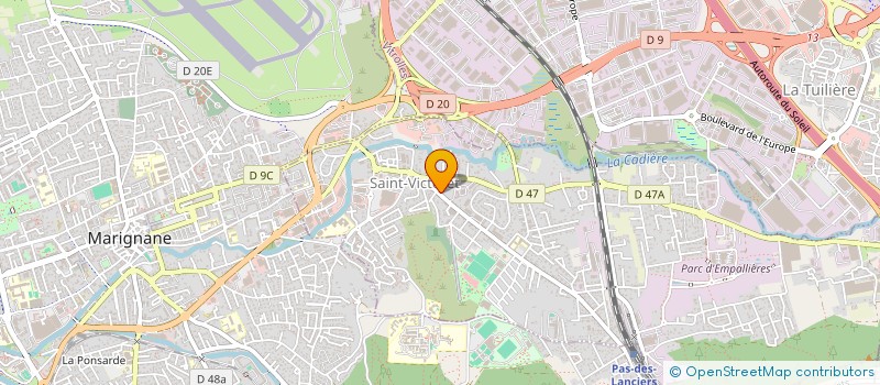 localisation de l'entreprise MONSIEUR CYRIL AVARELLO  SAINT-VICTORET