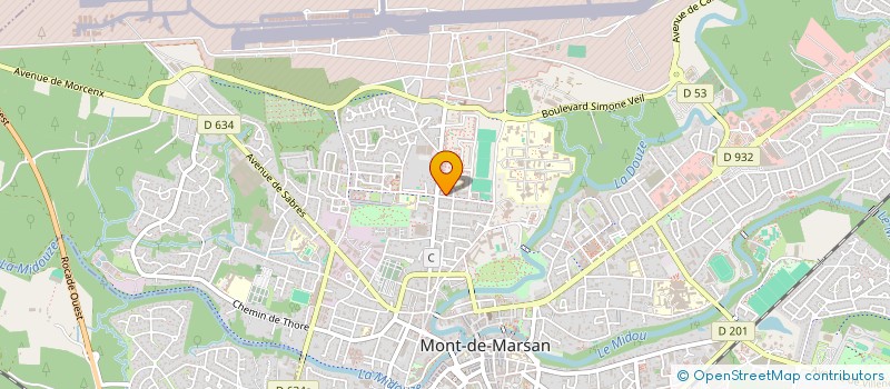 localisation de l'entreprise MONSIEUR CYRIL BACABARA  MONT-DE-MARSAN