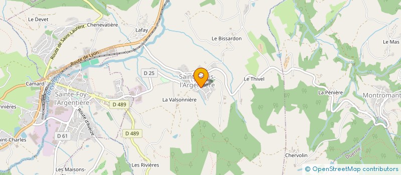 localisation de l'entreprise MONSIEUR CYRIL BADOR à SAINT-GENIS-L'ARGENTIERE