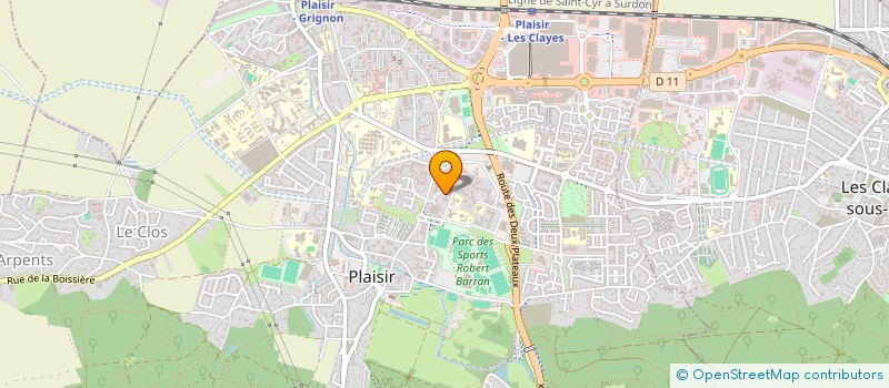 localisation de l'entreprise MONSIEUR CYRIL BAILLARD  PLAISIR