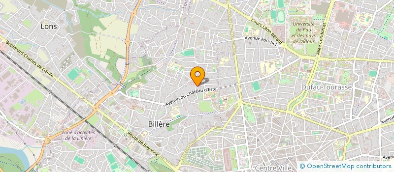 localisation de l'entreprise MONSIEUR CYRIL BAILLET  BILLERE